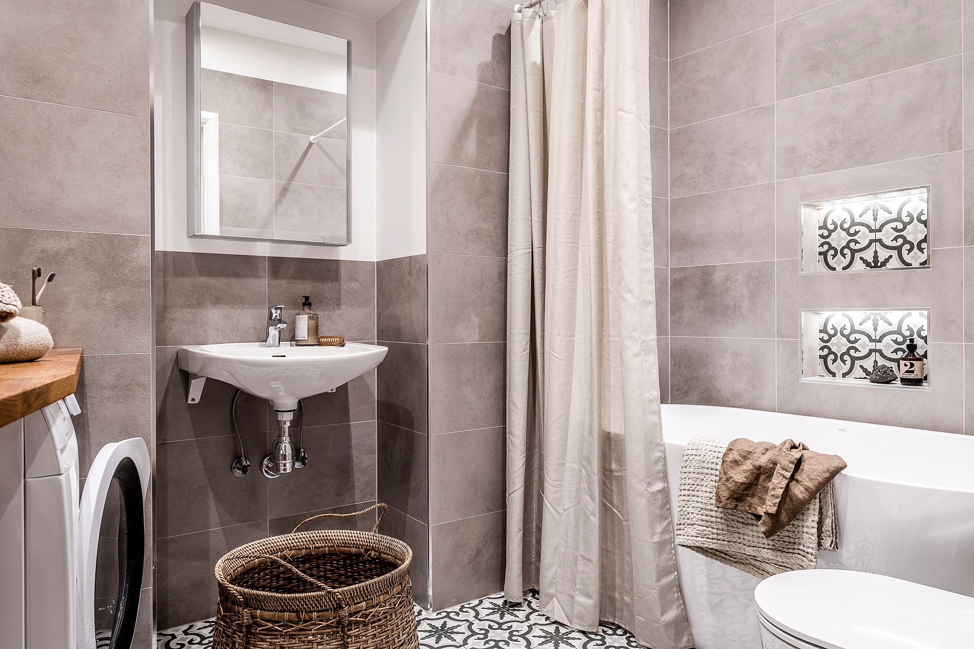 salle de bain design avec carreaux de ciment salle de bain design avec carreaux de ciment