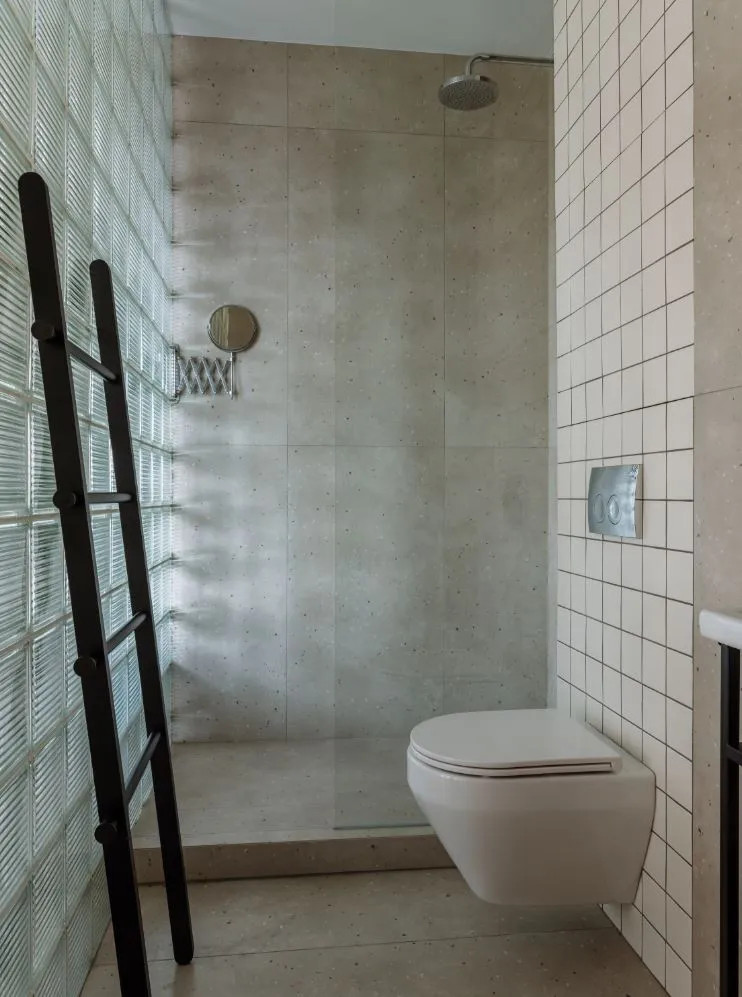 salle de bain design béton