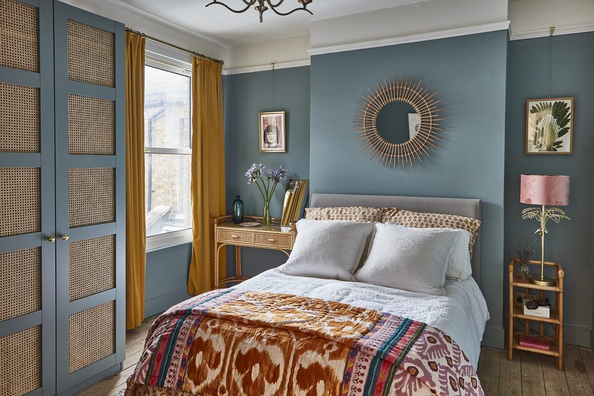 chambre décoration vintage bleue chambre décoration vintage bleue