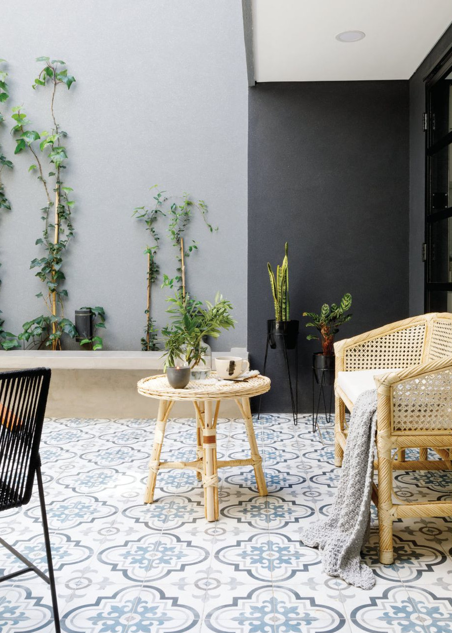 terrasse carrelée carreaux de ciment terrasse carrelée carreaux de ciment