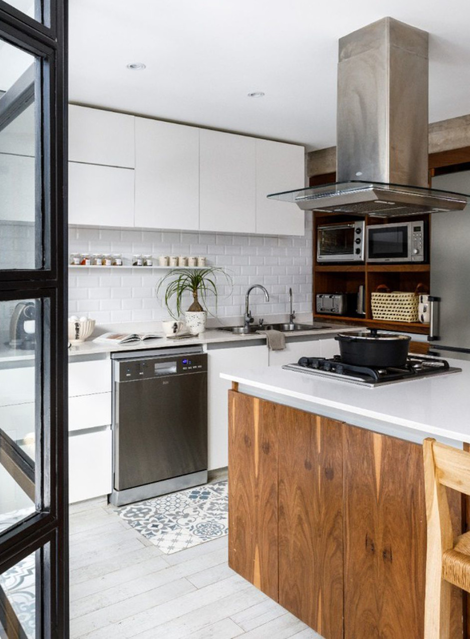 cuisine design blanche et bois cuisine design blanche et bois