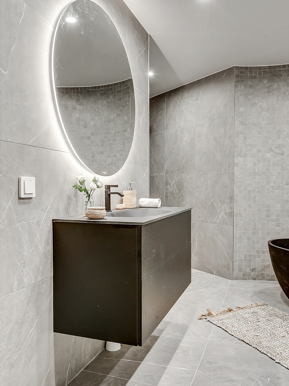 salle de bain design marbre gris salle de bain design marbre gris