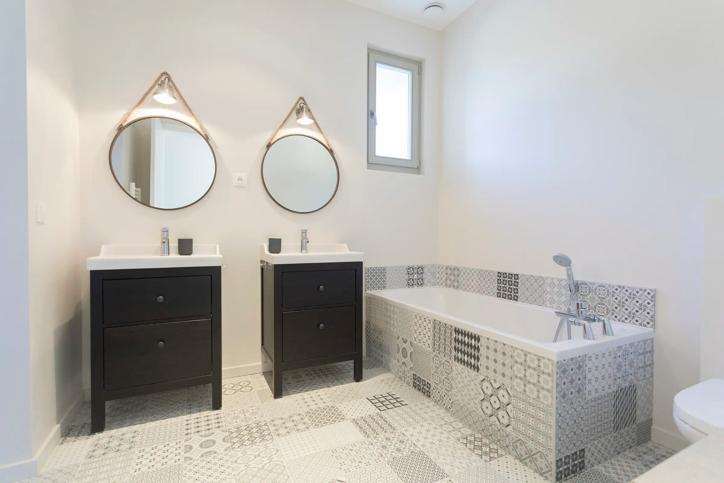 salle de bain noire et blanche salle de bain noire et blanche
