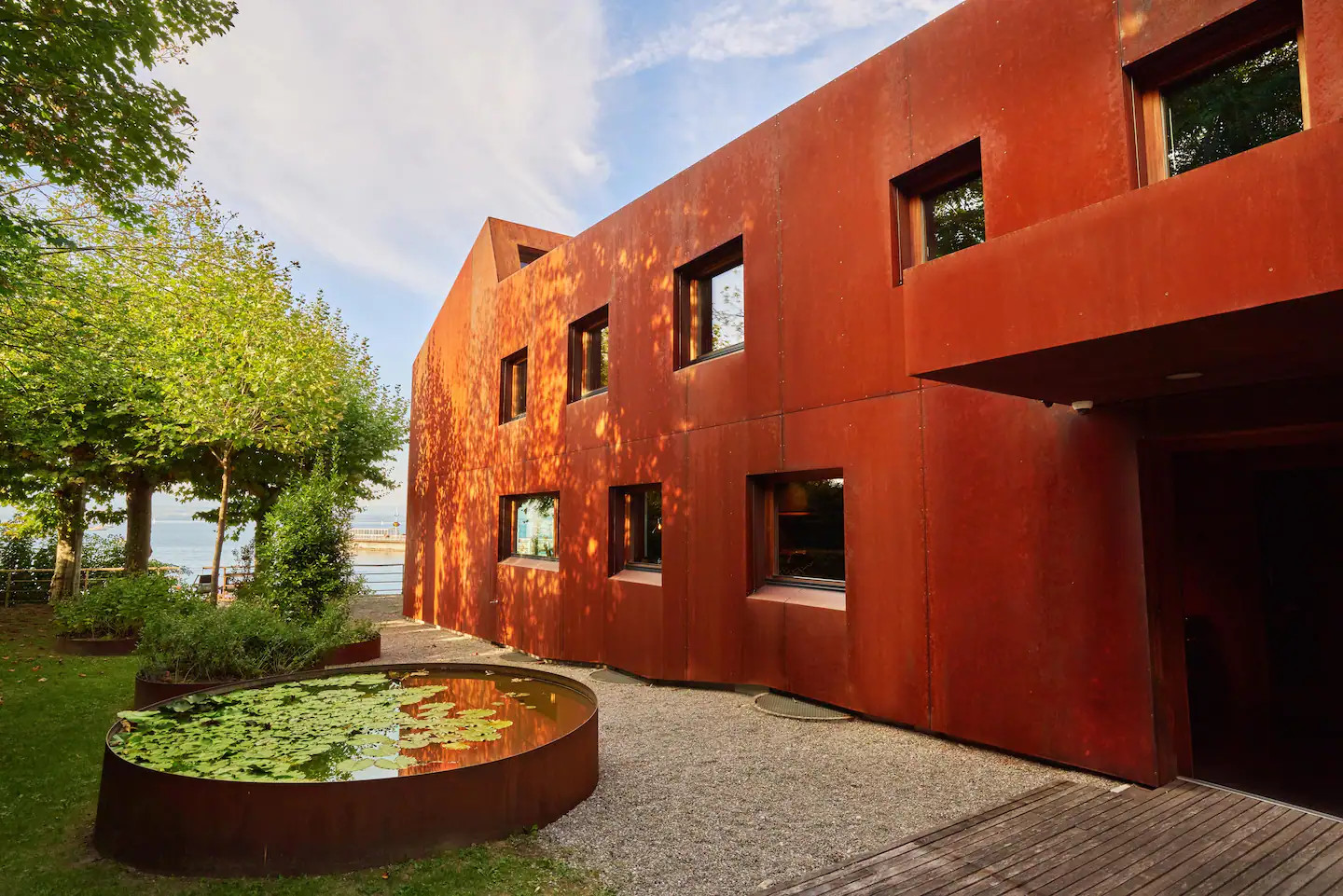 façade maison acier corten