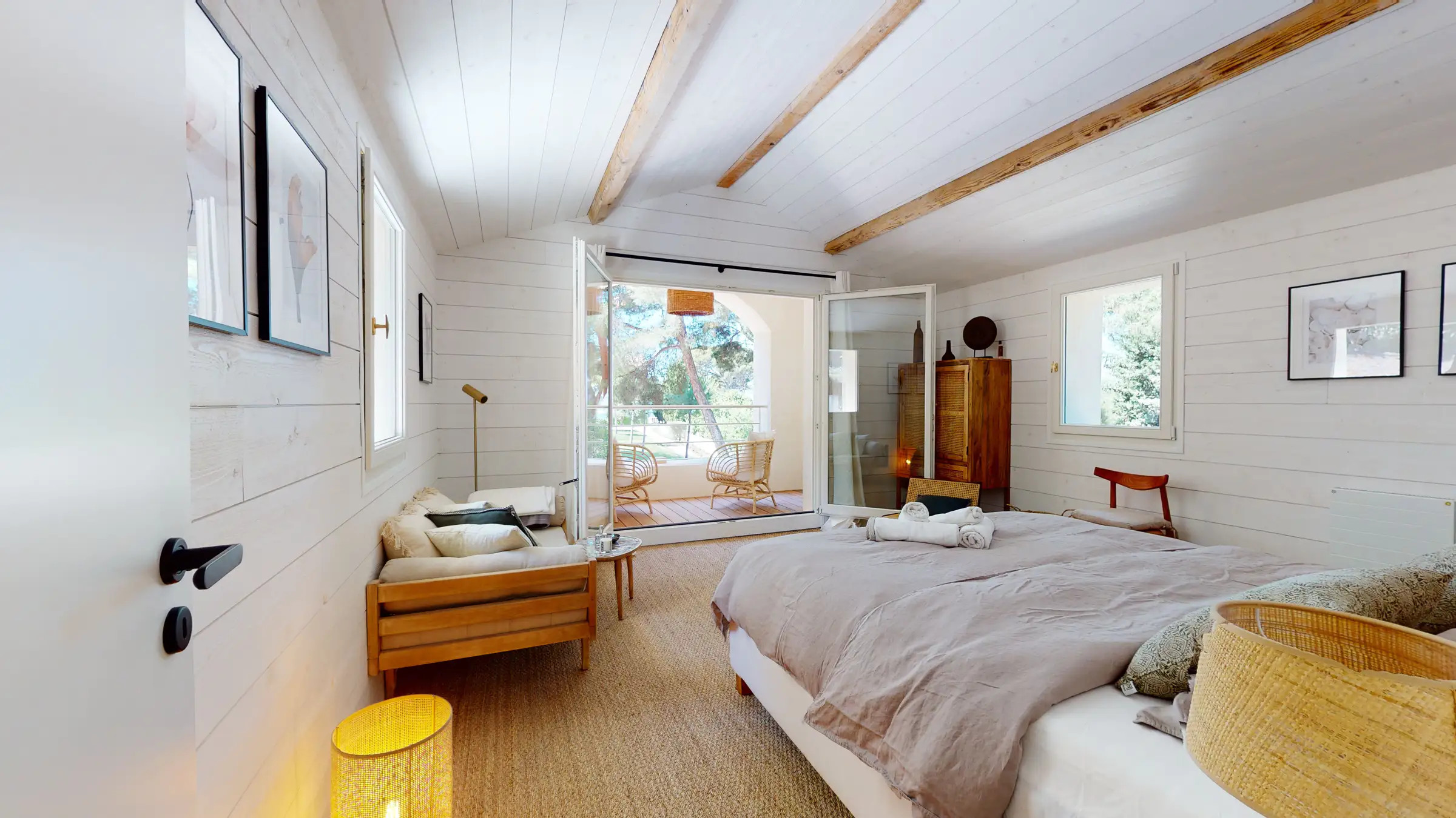 chambre murs bois blanc chambre murs bois blanc