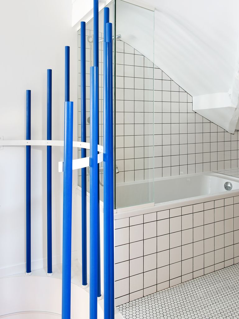 rambarde métal bleu klein rambarde métal bleu klein