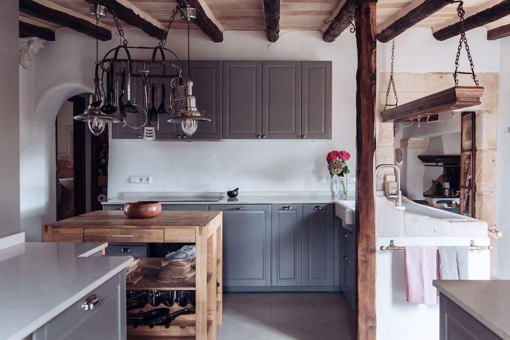 cuisine rustique grise cuisine rustique grise