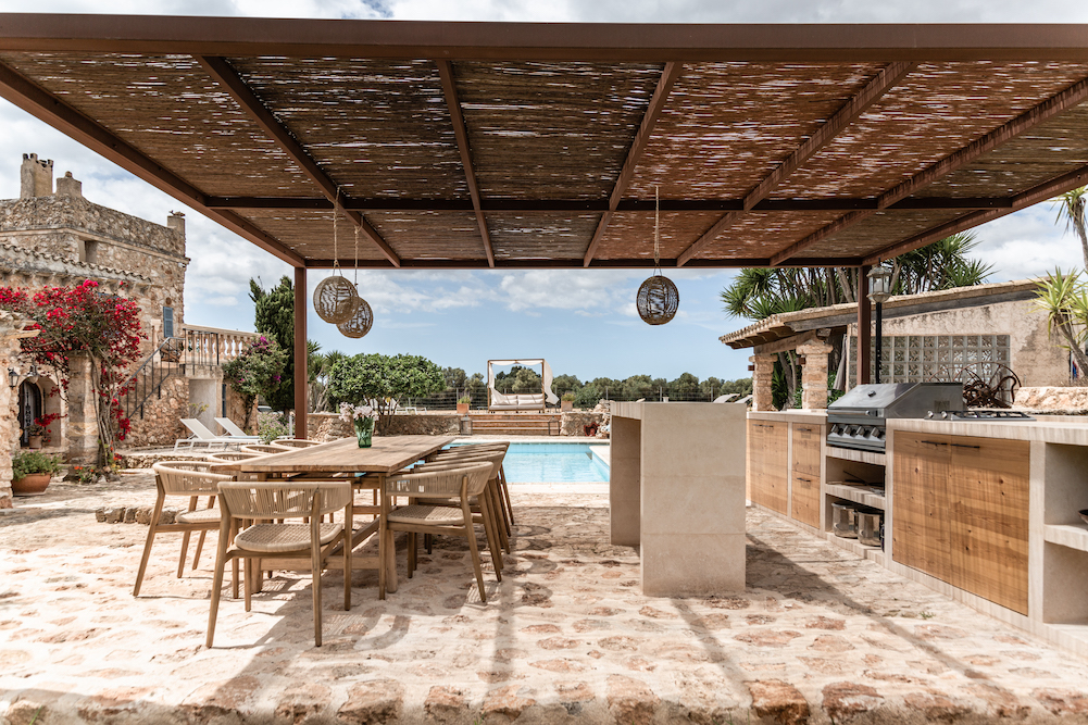 terrasse maison en pierres Majorque terrasse maison en pierres Majorque