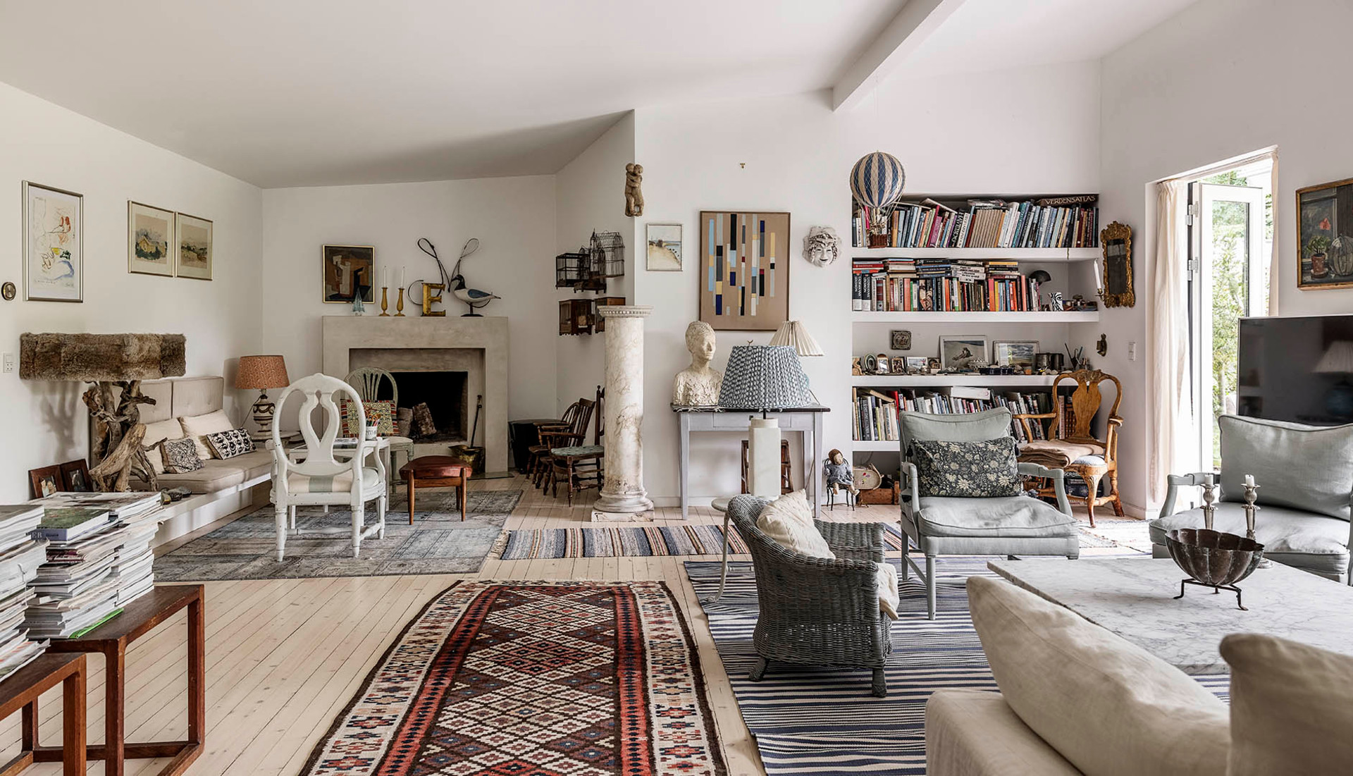 salon maison en bois