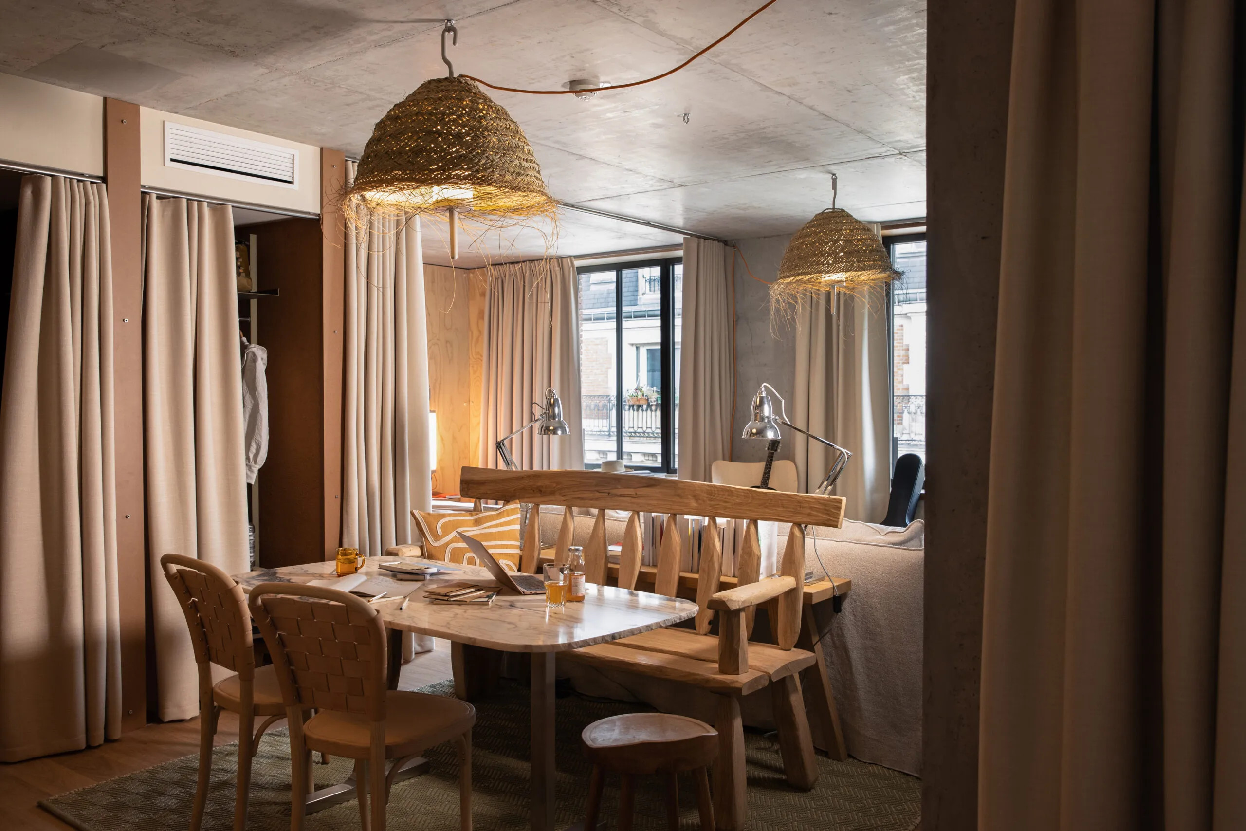 salle à manger décoration naturelle