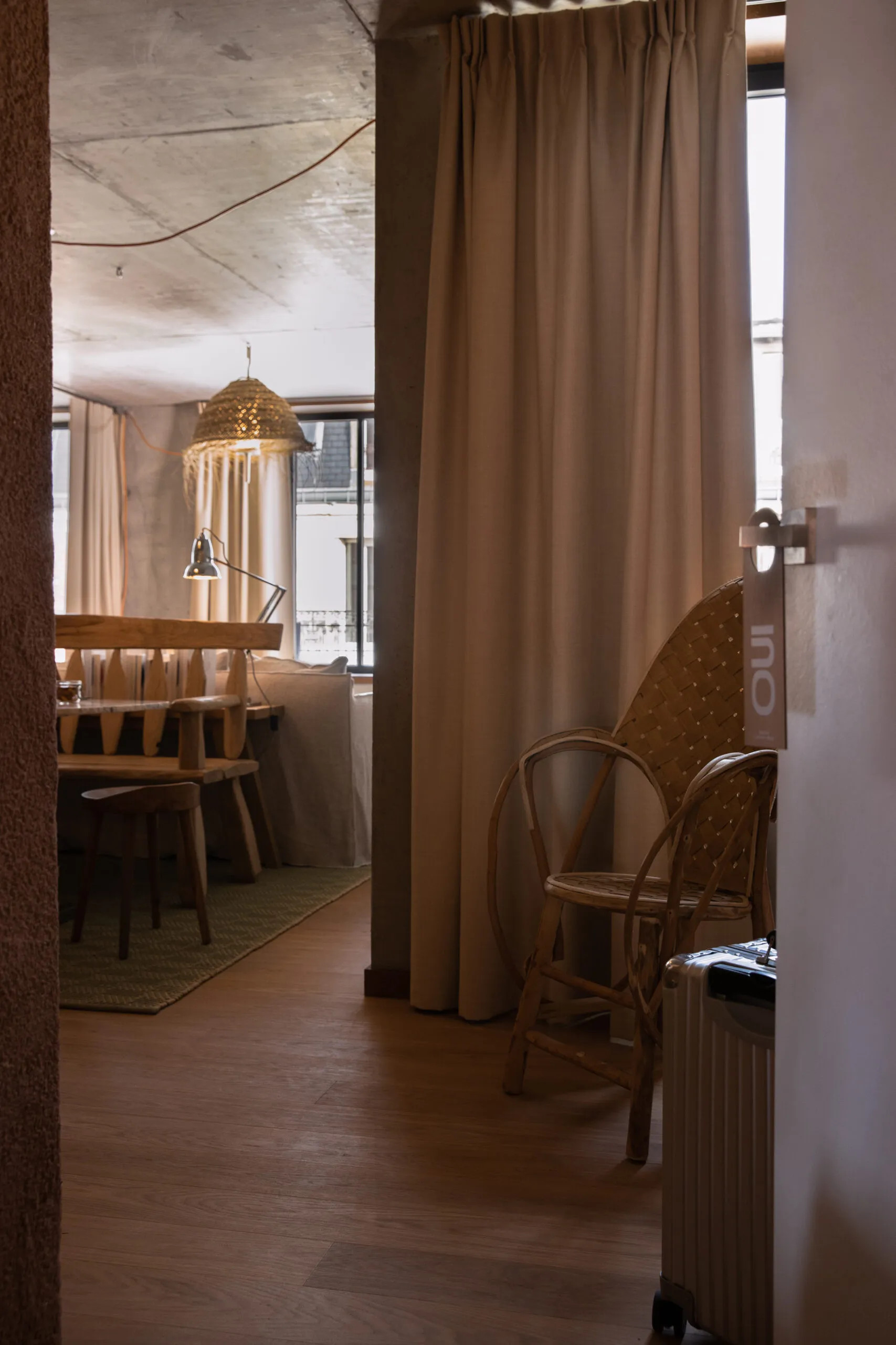 entrée appartement décoration naturelle