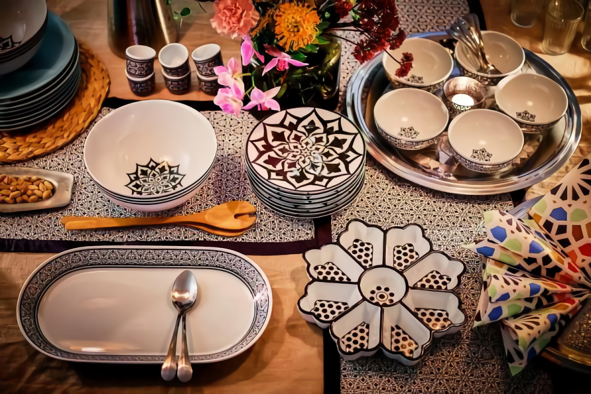 vaisselle noire et blanche collection Hembjuden vaisselle noire et blanche collection Hembjuden