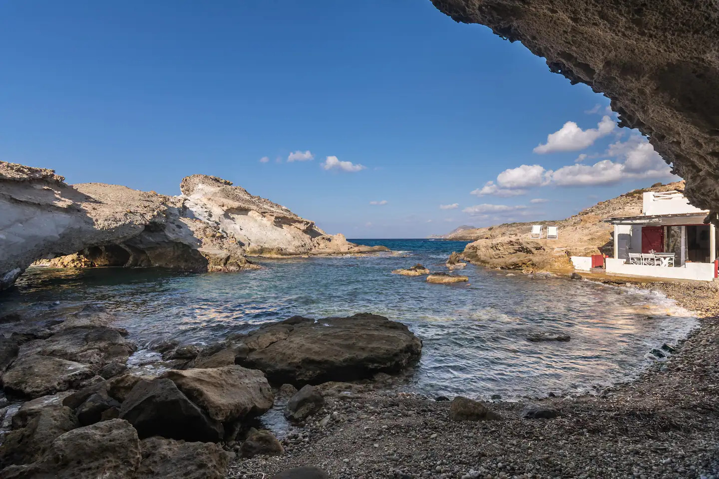 façade maison île en Grèce