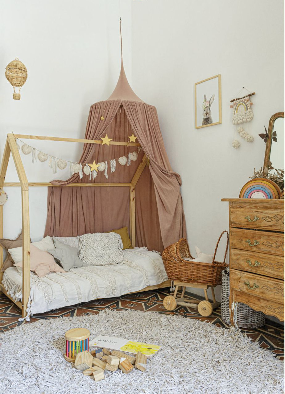 chambre d chambre d'enfant lit cabane avec baldaquin