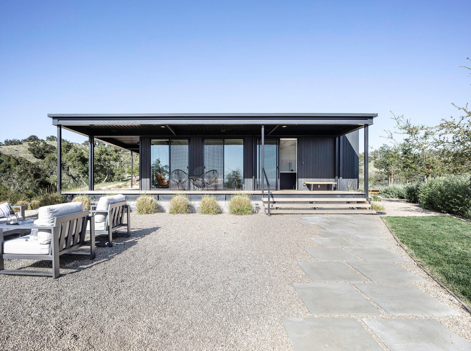façade maison préfabriquée Californie
