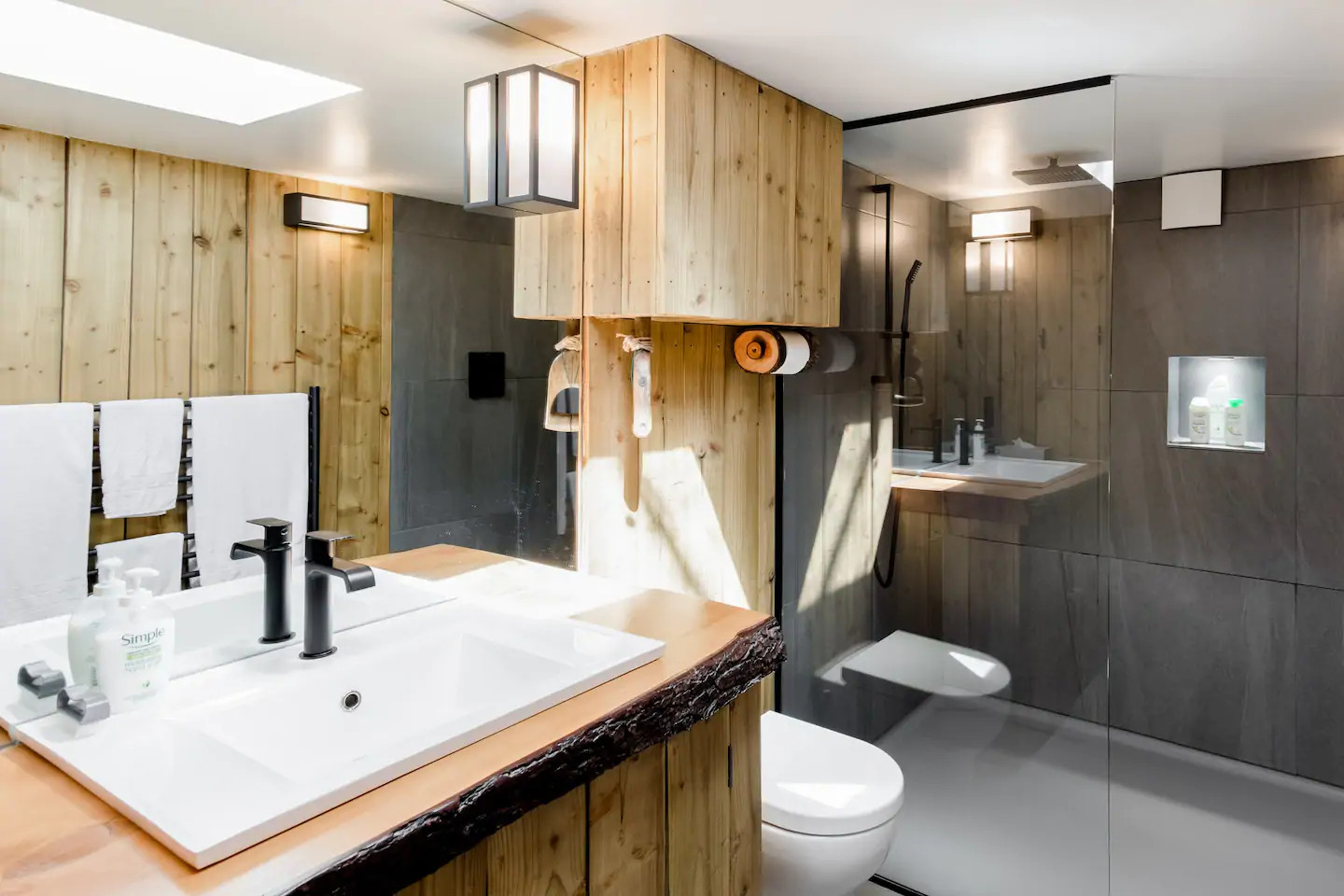 salle de bain murs lambris bois salle de bain murs lambris bois