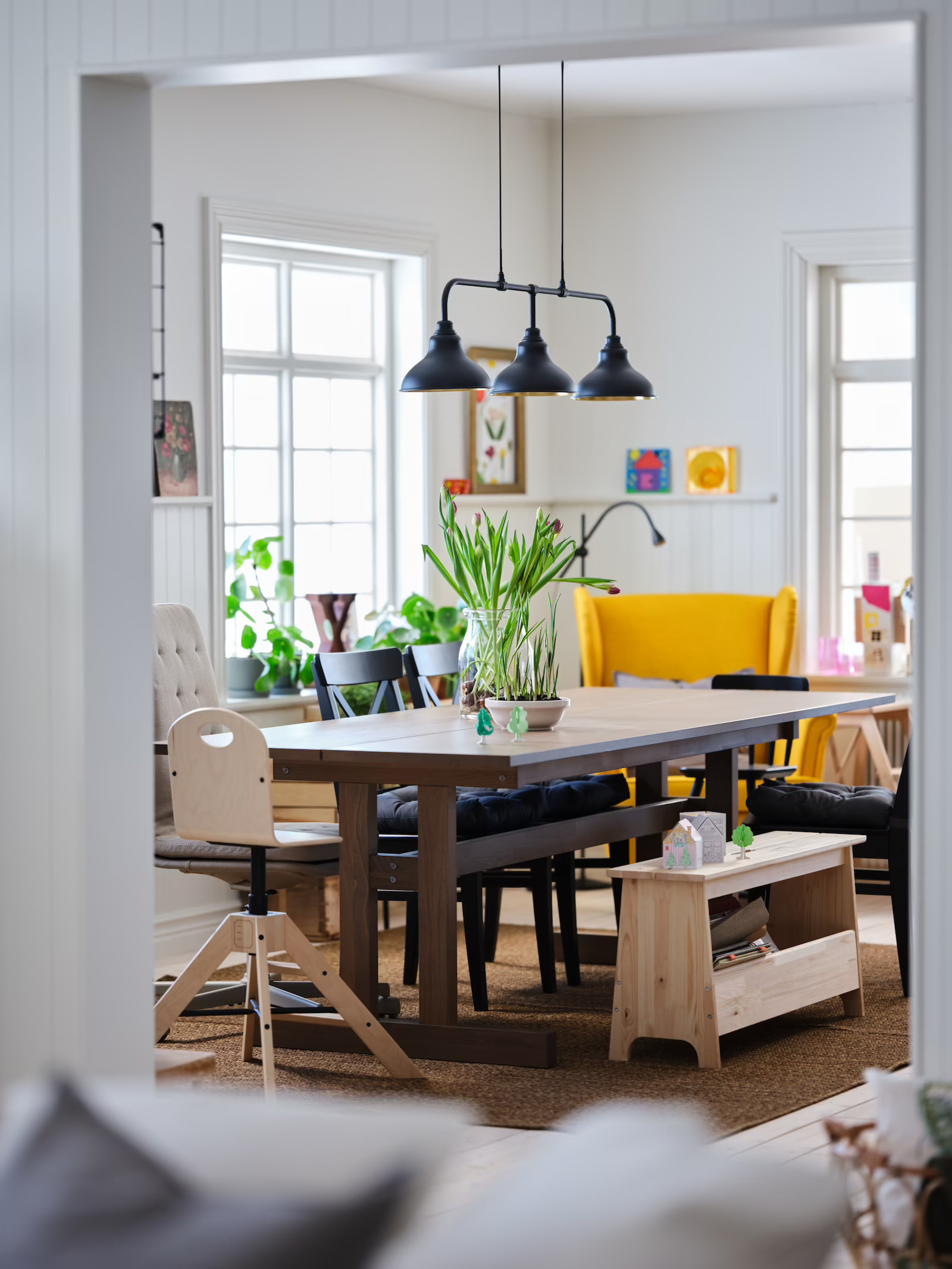 salle à manger avec table de ferme IKEA salle à manger avec table de ferme IKEA