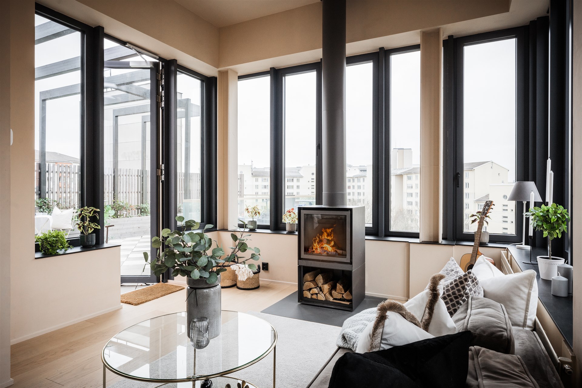 salon petite maison sur le toit