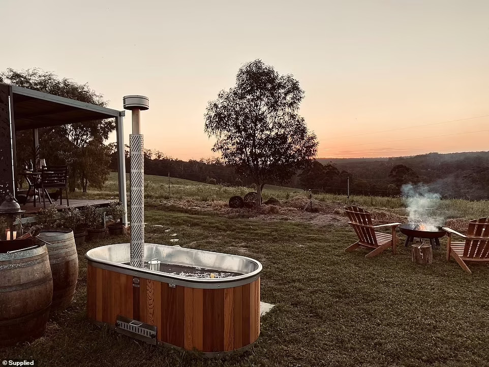 baignoire extérieure chauffée