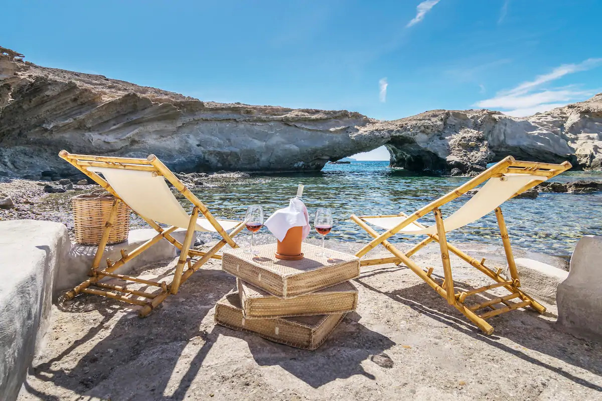 terrasse sur la mer