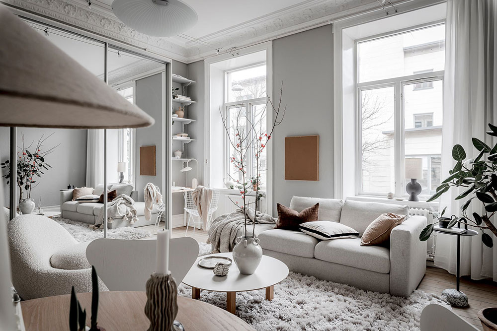 salon avec miroir décoration scandinave salon avec miroir décoration scandinave
