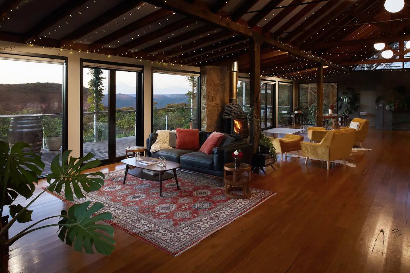 salon maison en bois rénovée Australie salon maison en bois rénovée Australie