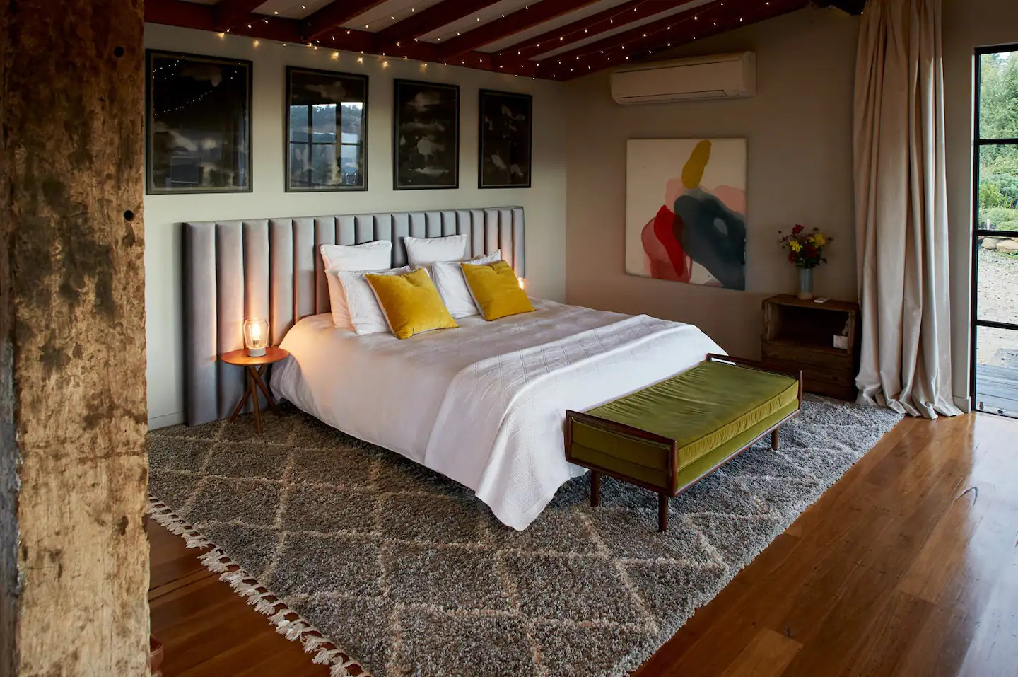 chambre maison en bois rénovée Australie chambre maison en bois rénovée Australie