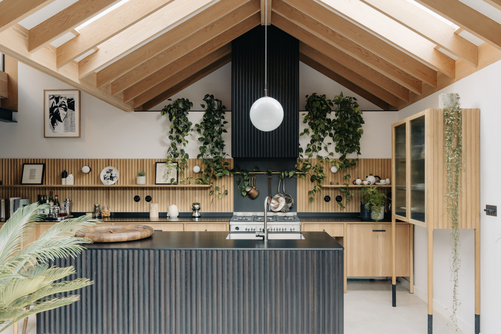 cuisine bois et noir décoration design cuisine bois et noir décoration design