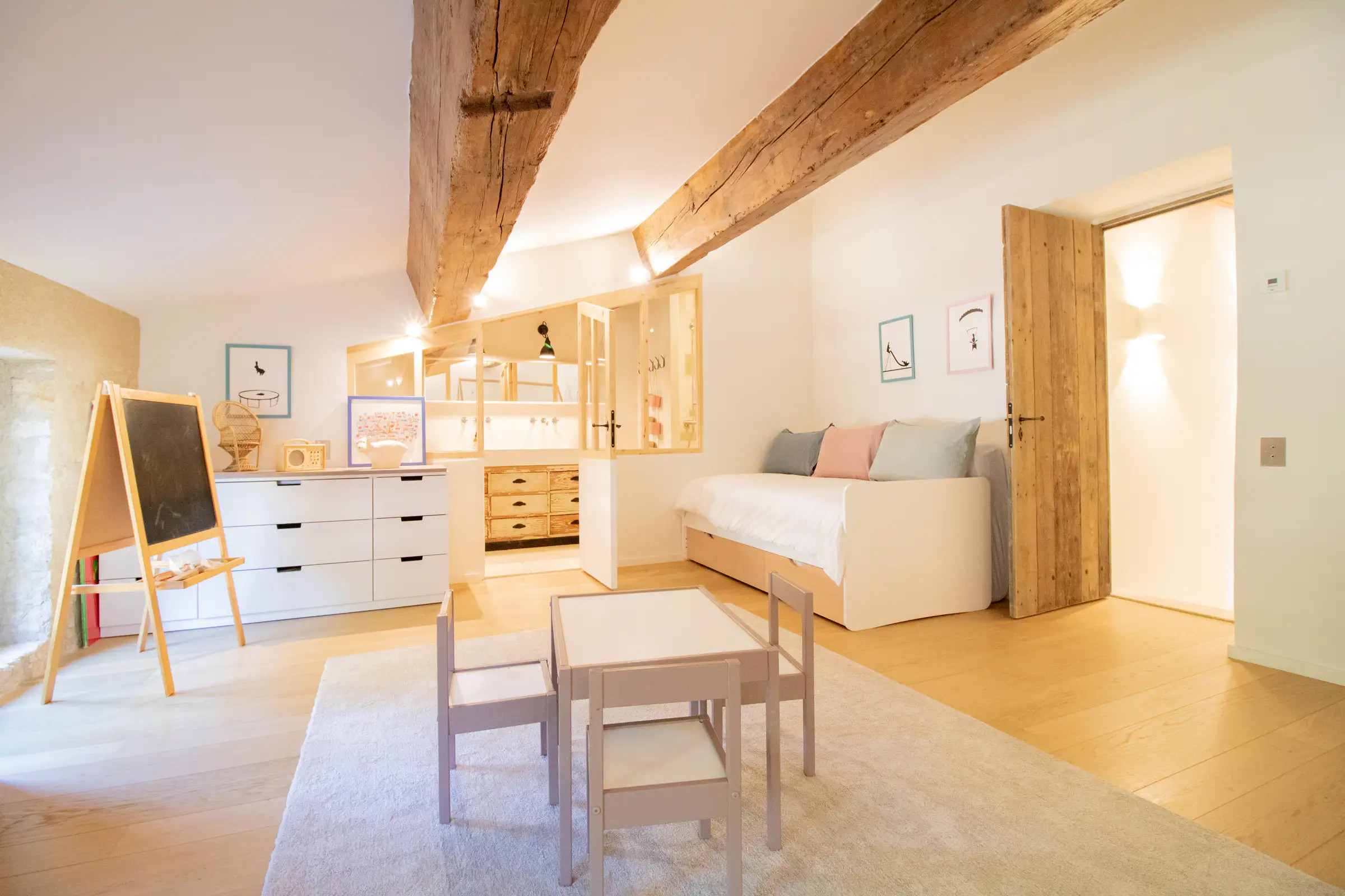 chambre enfant avec poutres chambre enfant avec poutres