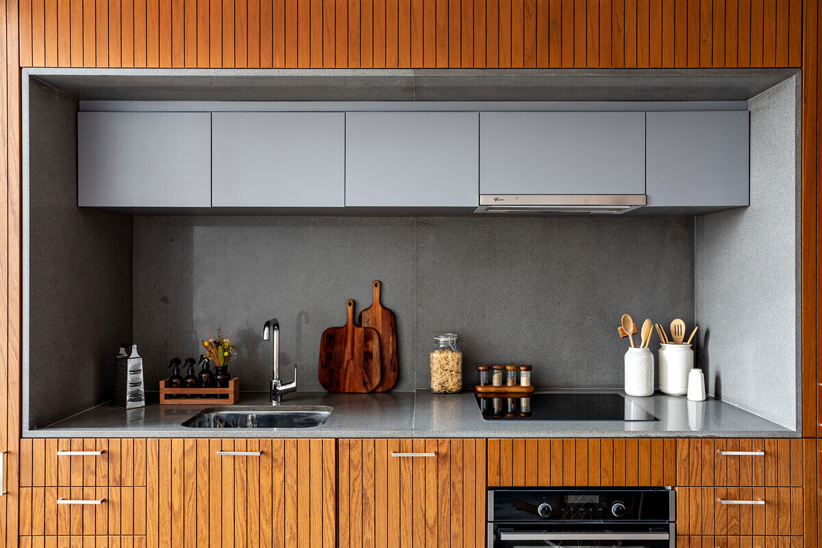 cuisine design bois et gris cuisine design bois et gris