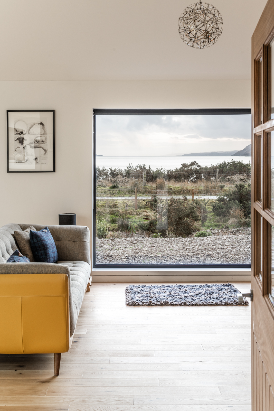 salon maison en bois