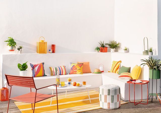 terrasse colorée Maisons du Monde 2022