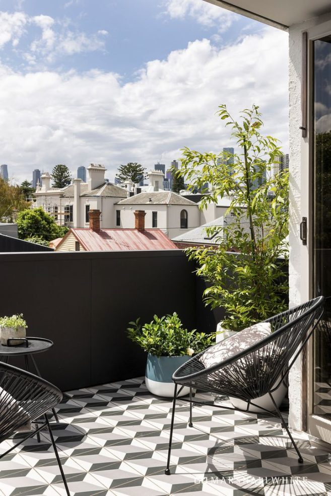 terrasse carreaux de ciment