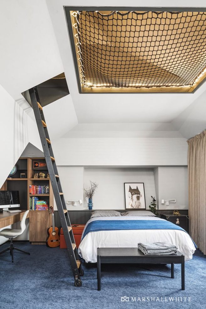 chambre avec mezzanine filet
