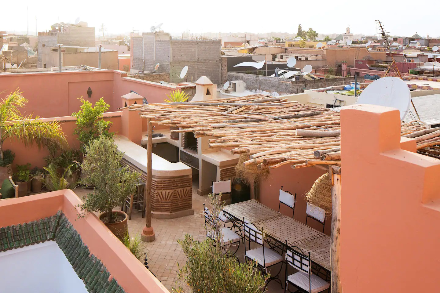 terrasse avec pergola riad terrasse avec pergola riad