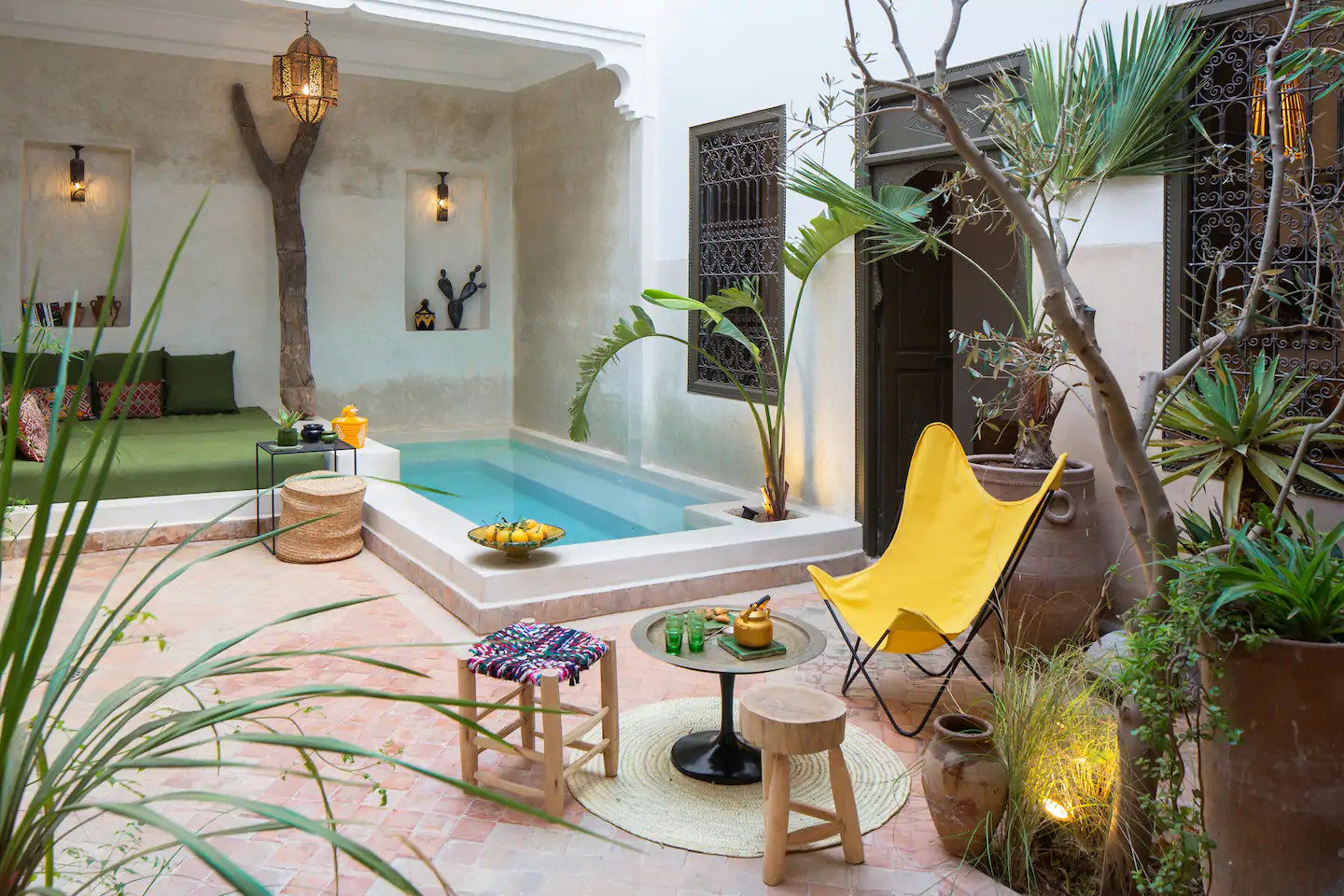 patio avec piscine maison Maroc patio avec piscine maison Maroc
