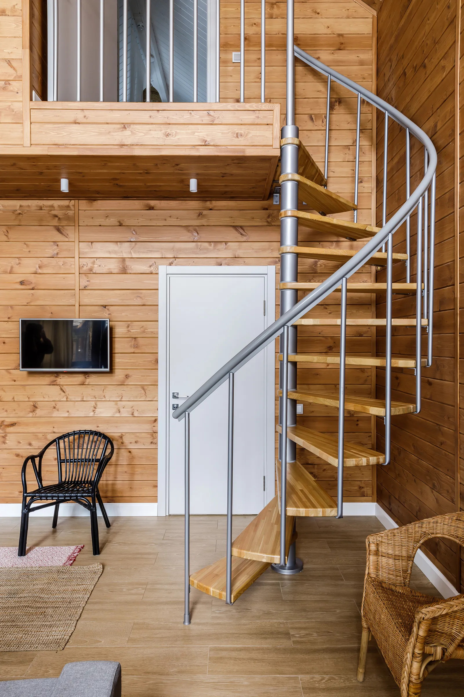 escalier métal dans maison en bois escalier métal dans maison en bois