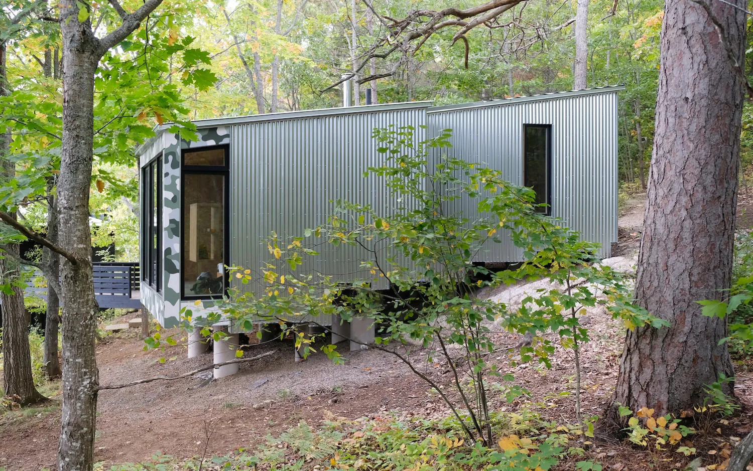 façade métal cabane design