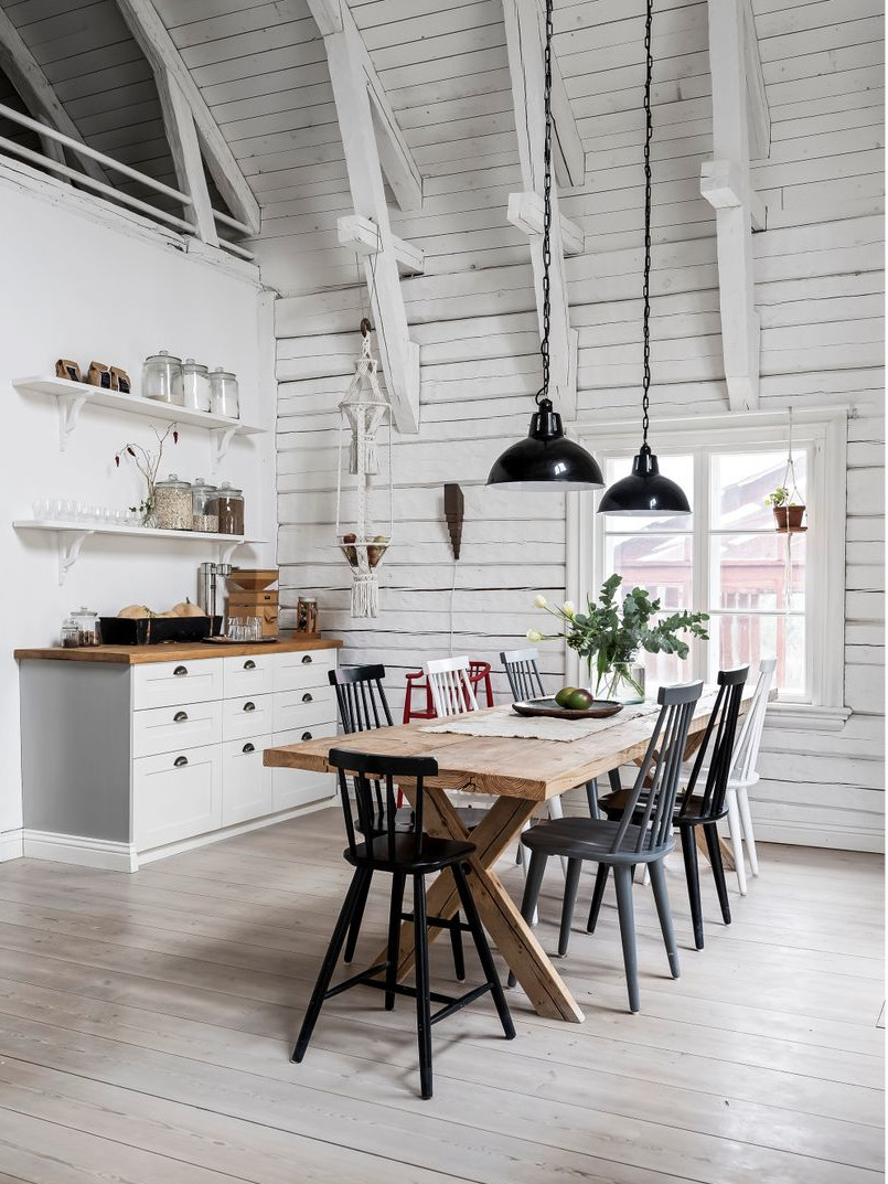 cuisine et salle à manger maison en bois rénovée cuisine et salle à manger maison en bois rénovée