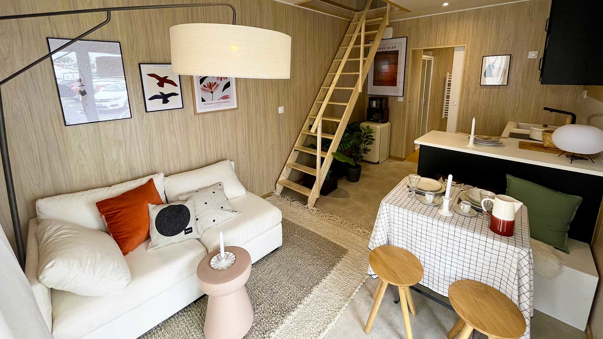salon mini maison Greenkub 30m2