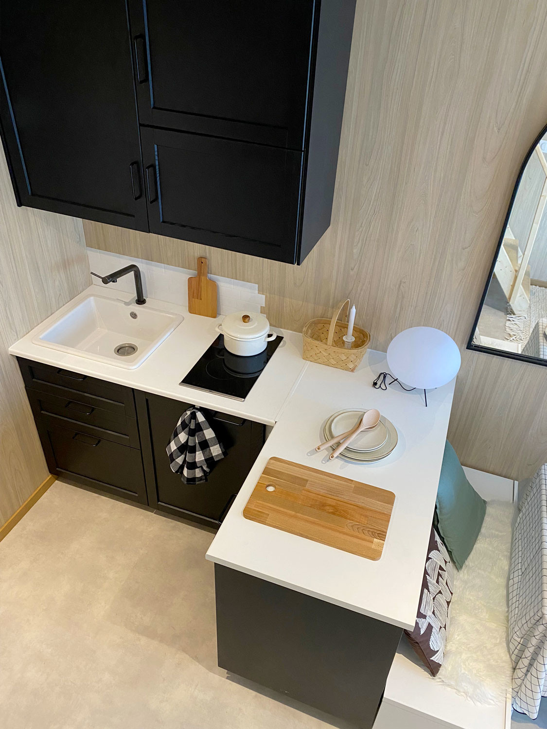 cuisine mini maison Greenkub 30m2
