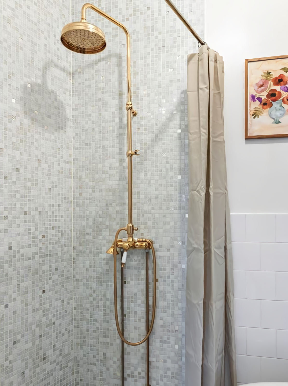 douche émaux de briare gris