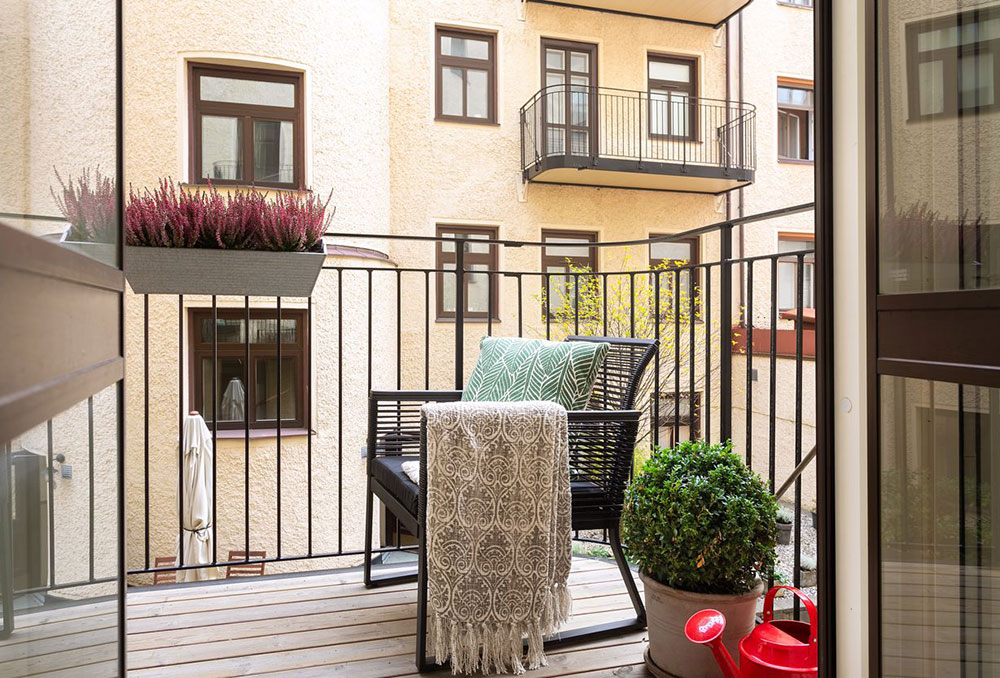balcon sur cour