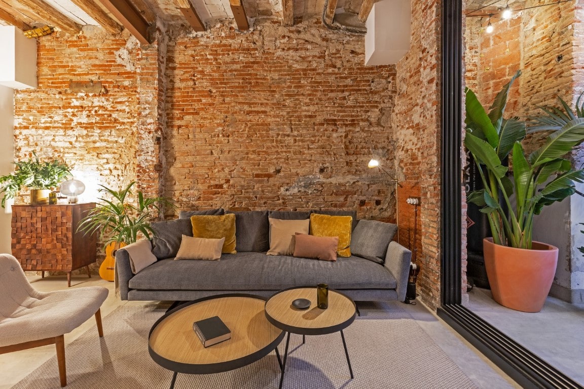 salon loft murs briques salon loft murs briques