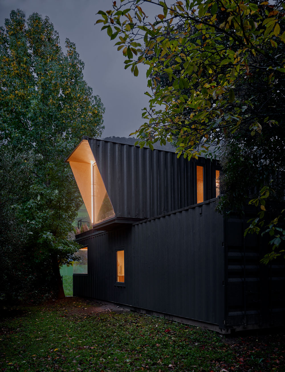 façade maison container
