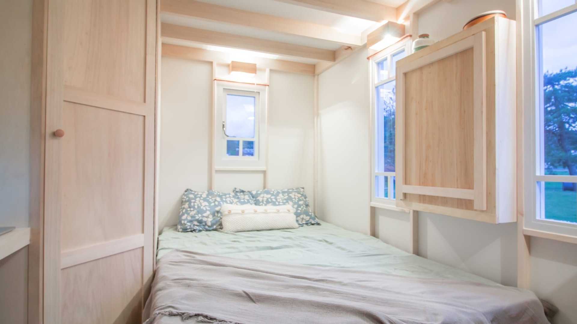 lit abattant Tiny House Cahute 8m2 lit abattant Tiny House Cahute 8m2