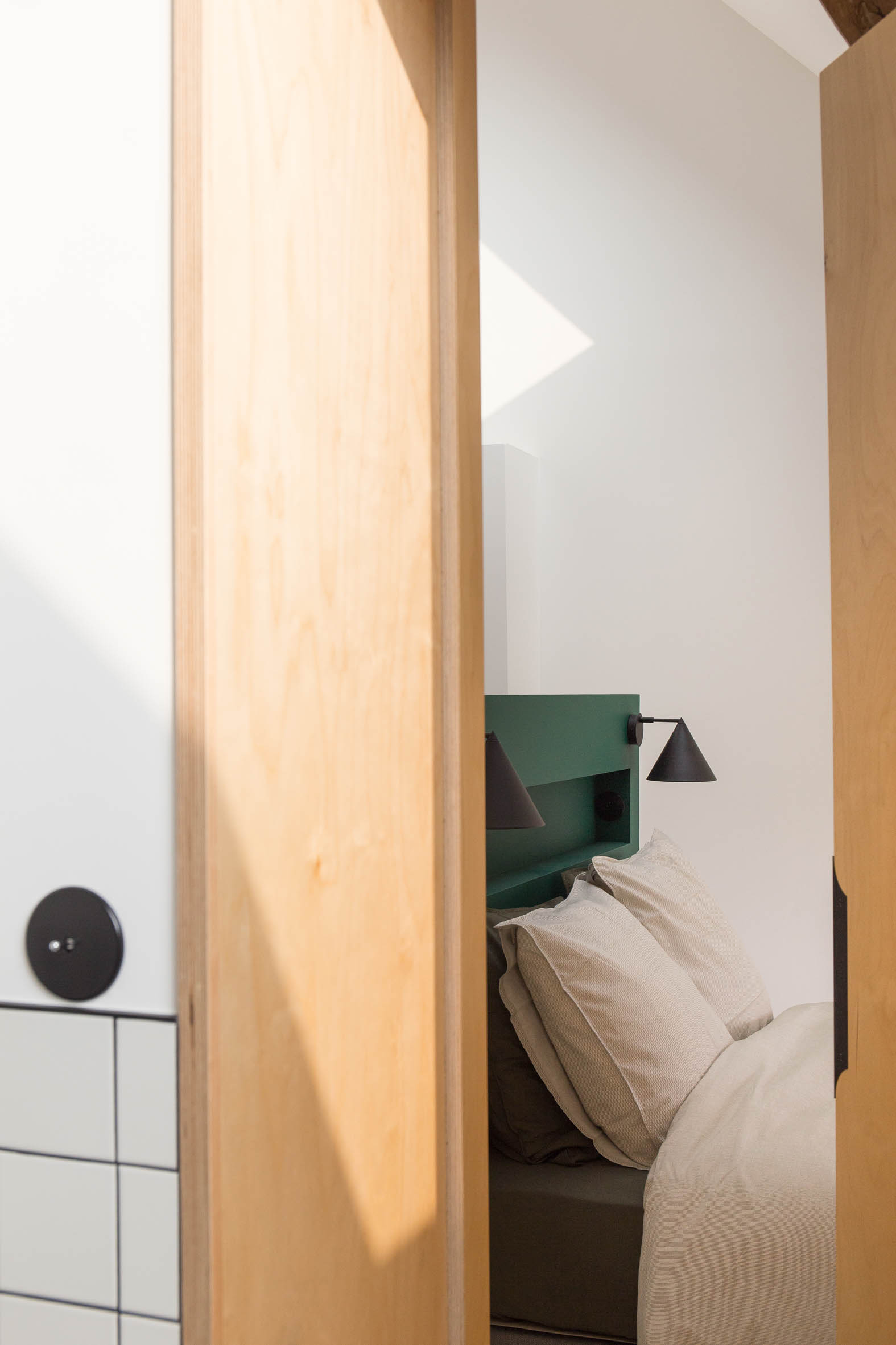 chambre contemporaine verte