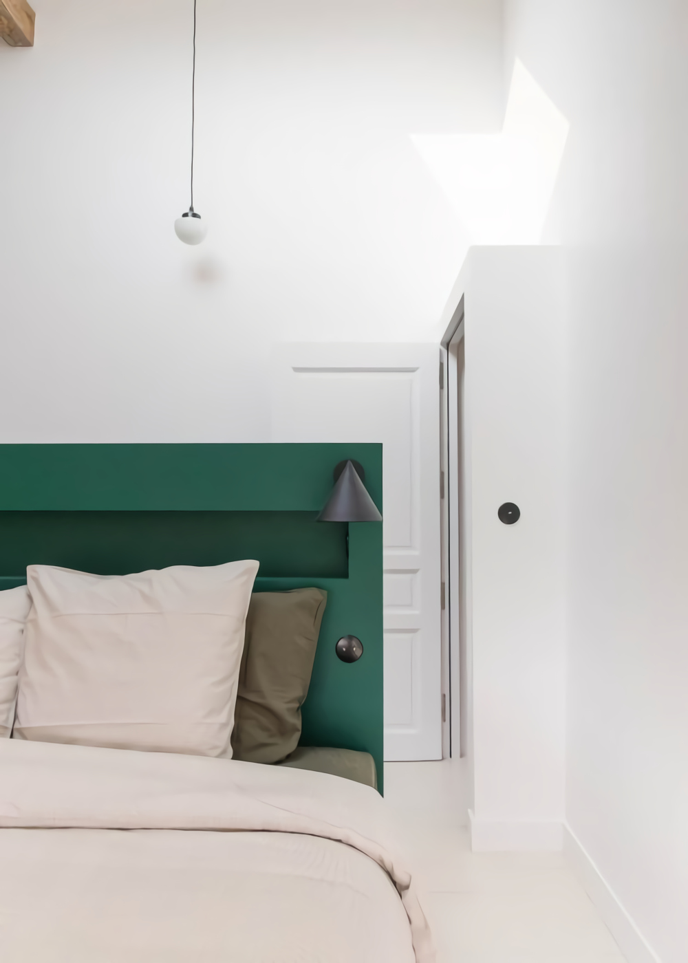 chambre contemporaine verte