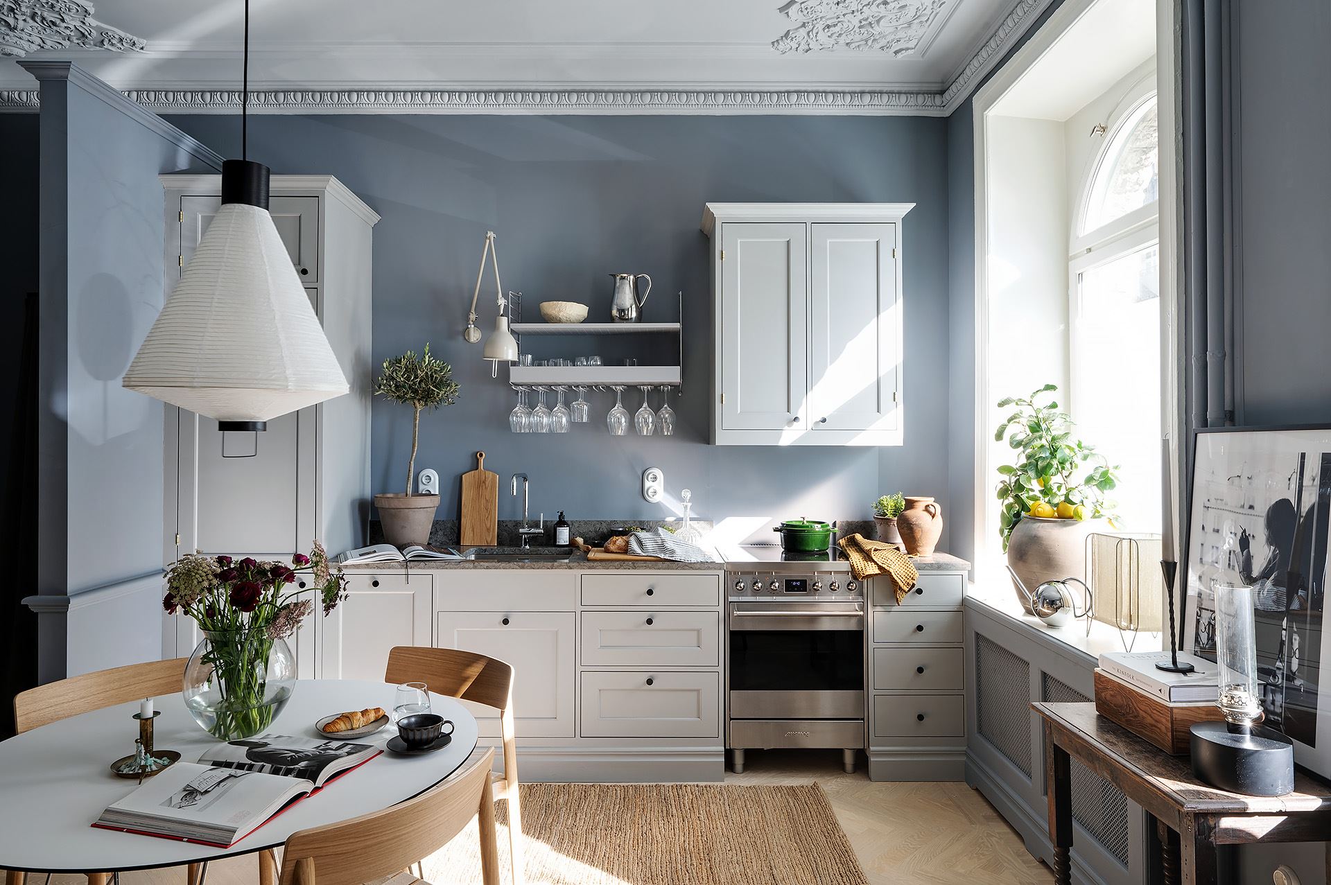 cuisine ouverte appartement décoration bleue cuisine ouverte appartement décoration bleue