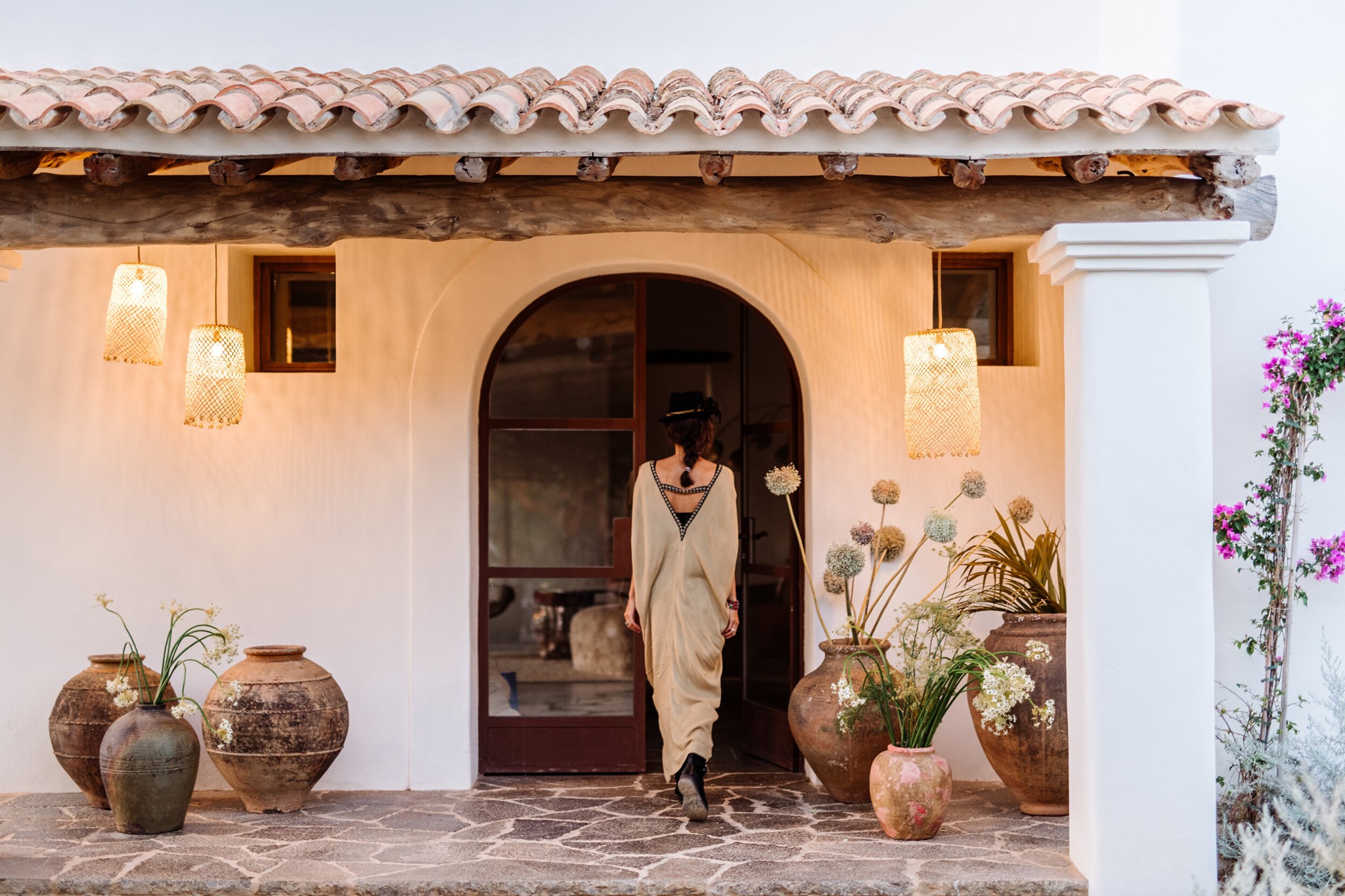 entrée maison Ibiza rénovée